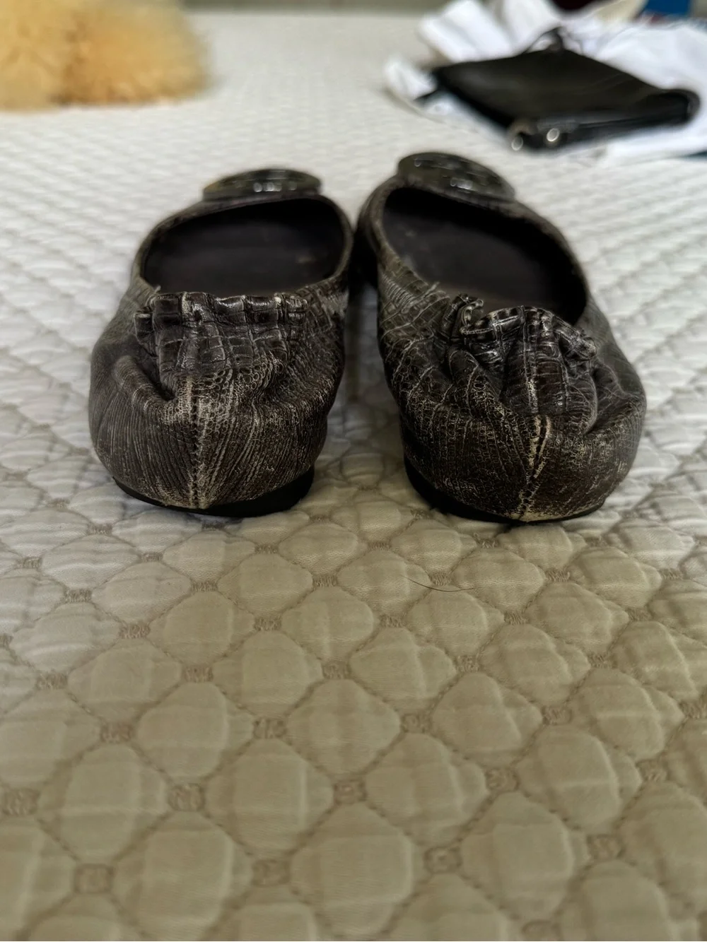 Tory Burch logo pairs flats