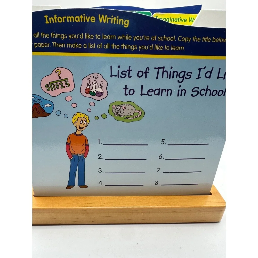 Lakeshore Ready to Write Prompt Box COMPLETE 100 Prompts AA469 Ages 6+