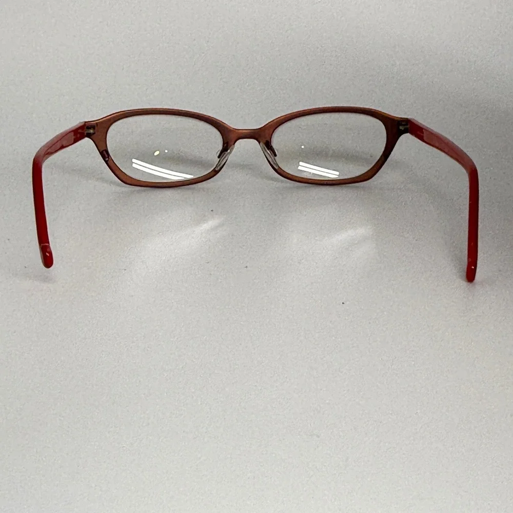l.a. Eyeworks Donna Su 828M Titanium Eyeglasses‎ Frames Red Brown Japan 21948