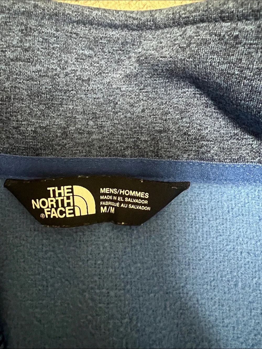 The North Face Men’s Blue Quarter-Zip Fleece Jacket