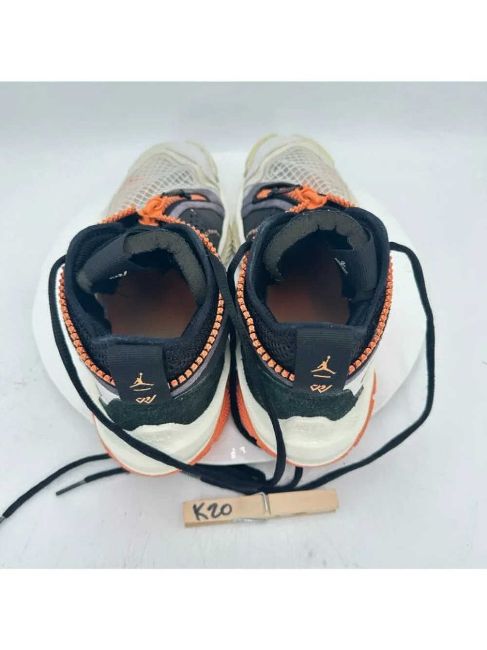 Nike Air Jordan Why Not Zer0.5 Men Size 8.5 DO7189-002 Phantom Black Orange Shoe