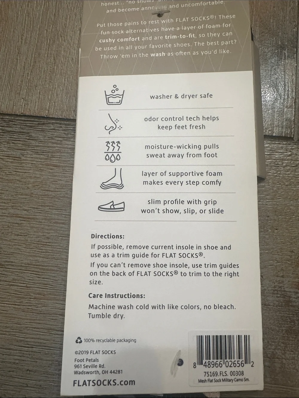 Flat Socks brand new