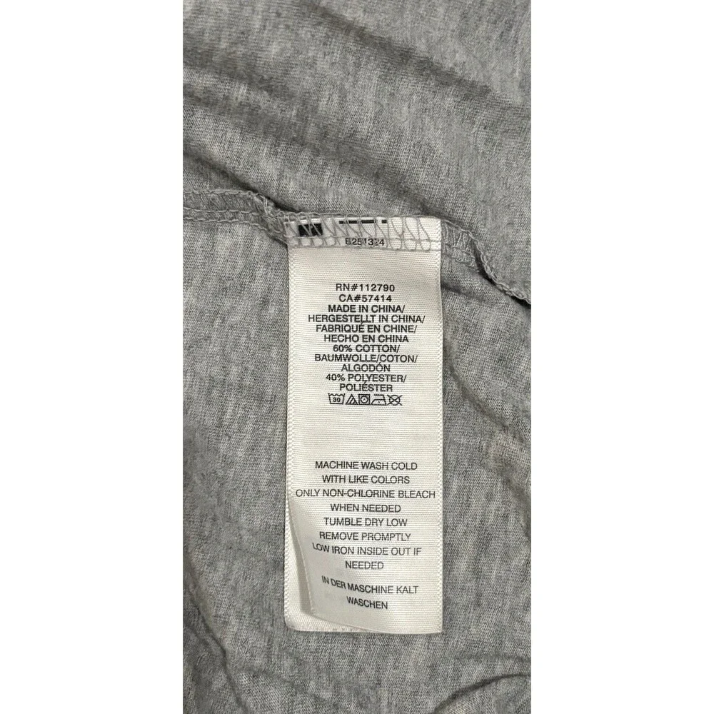True Religion Shirt Mens Large Gray Short Sleeve T Shirt Buddah Logo