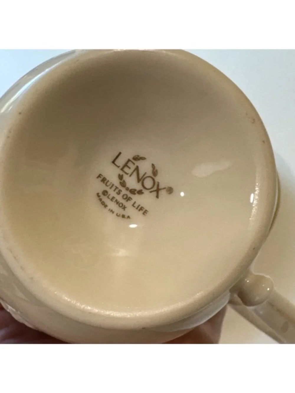 Lenox rim saucer
