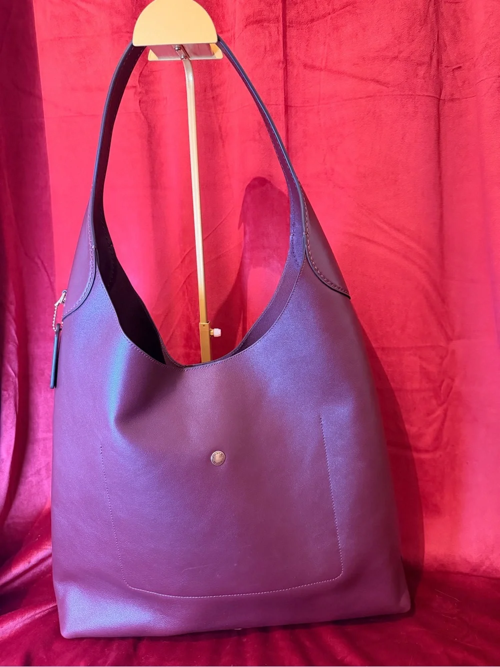 Coach maroon leather