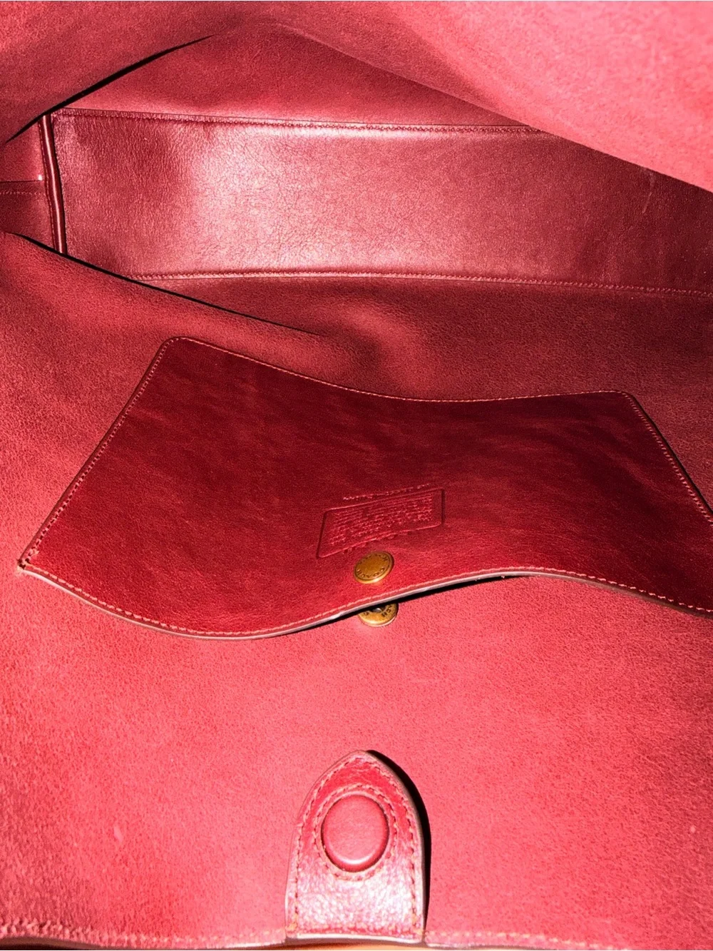 Coach maroon leather