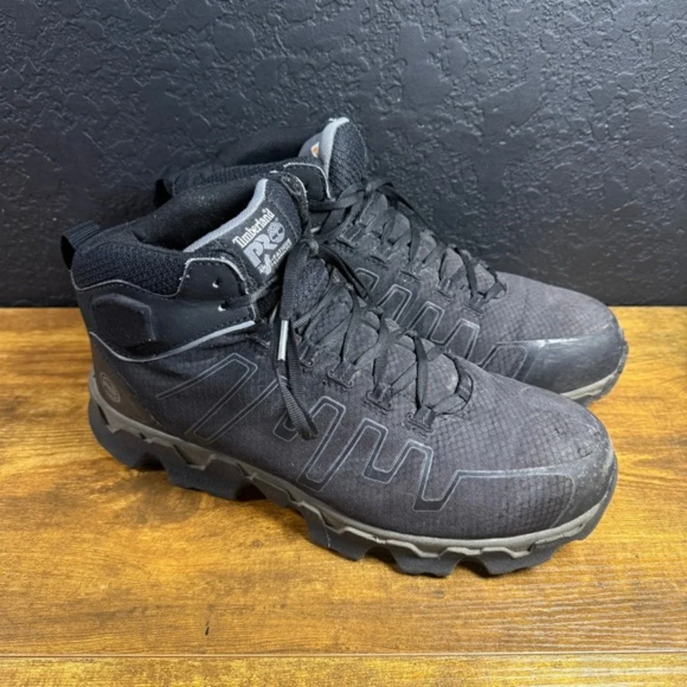 Timberland PRO Powertrain Sport A1JYQ Black Synthetic Work Boots Mens 12M‎