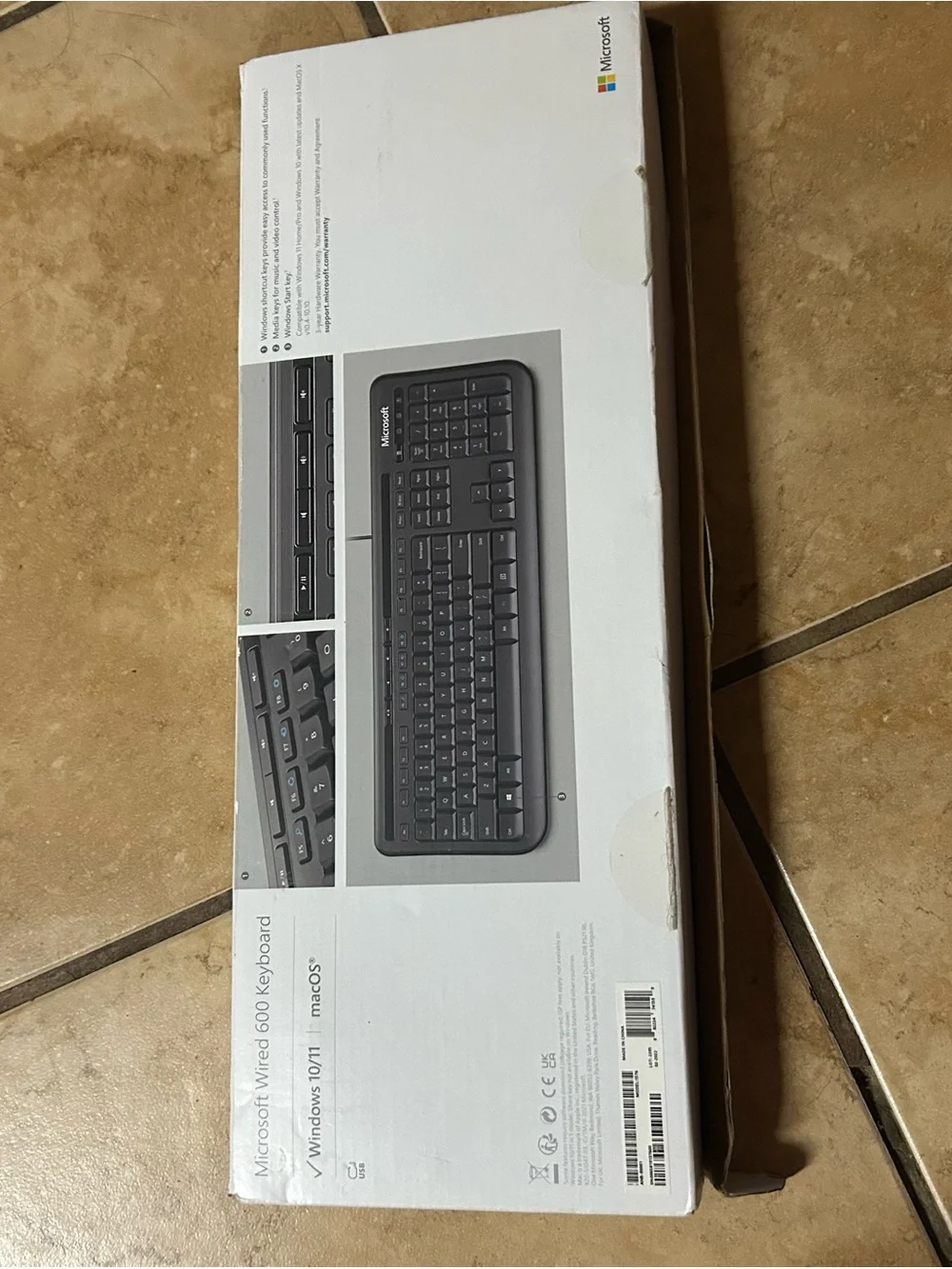 New Microsoft Wired 600‎ Keyboard - Black