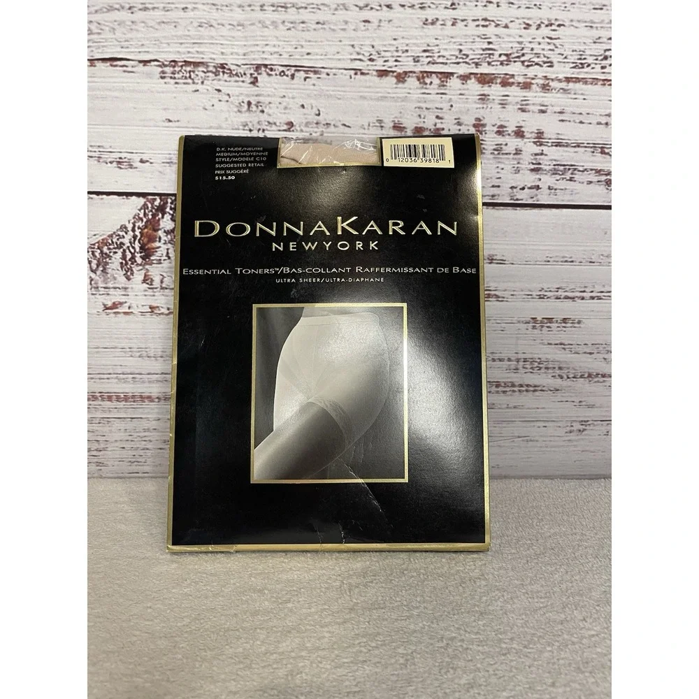 Donna Karan Essential‎ Toners Medium Nude Pantyhose Style C 10