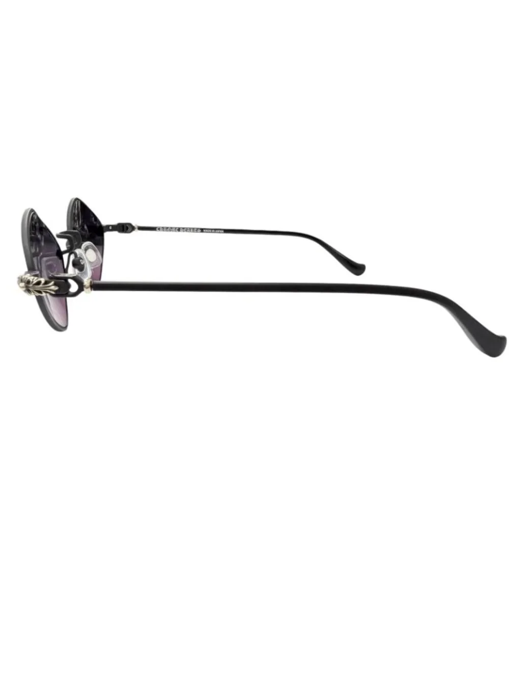 Chrome Hearts Diamond Dog Floral Cross Sunglasses Matte Black 50 Eyewear