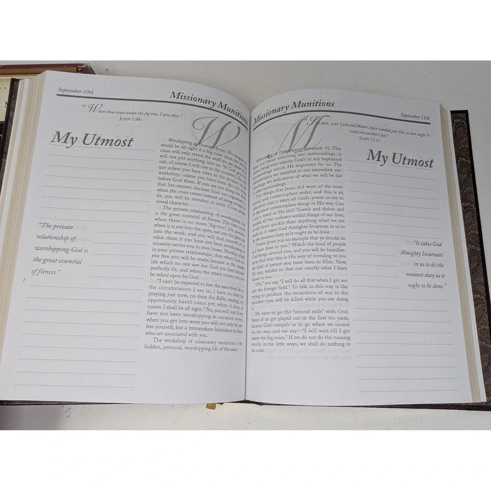 My Utmost for His Highest Devotional Journal Oswald Chambers Hardcover