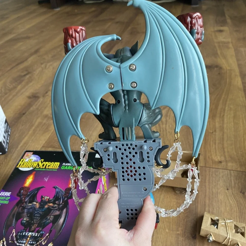 VINTAGE 1996 HallowScream Flickering Gargoyle Light w/ Bulbs WORKS‎ Halloween