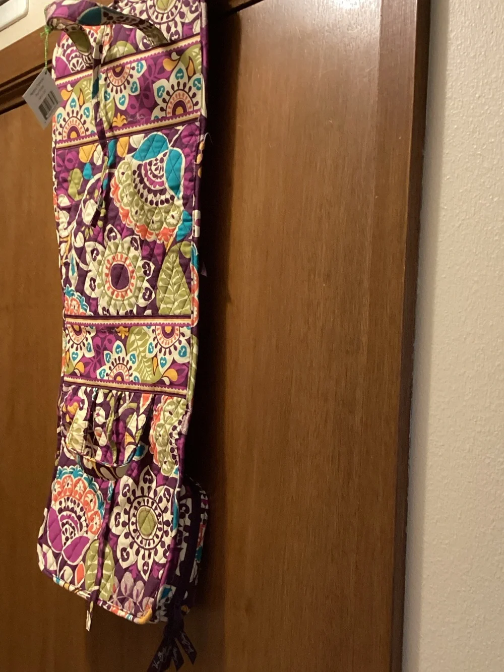 Vera Bradley Quilted Hanging Organizer in Purple Multi