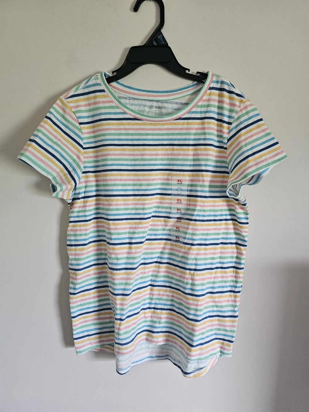 Girls' Rainbow Stripe Short-Sleeve Tee - Multicolor