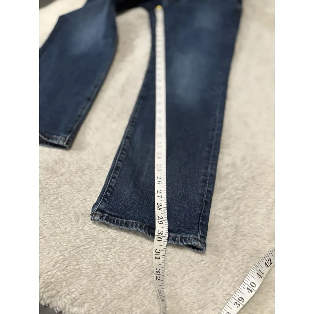 J Crew Flex Mens Blue Denim Straight‎ Jeans Size 33x30 Pants Stretch