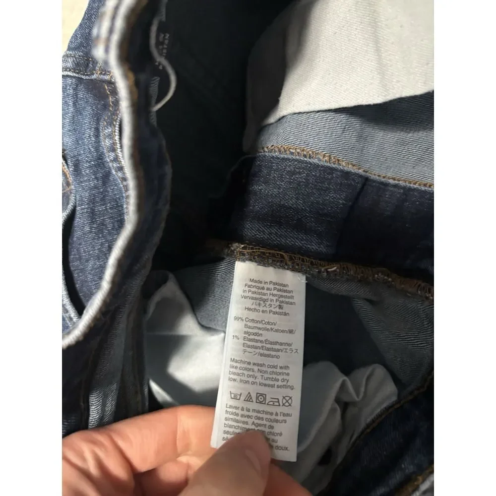 J Crew Flex Mens Blue Denim Straight‎ Jeans Size 33x30 Pants Stretch