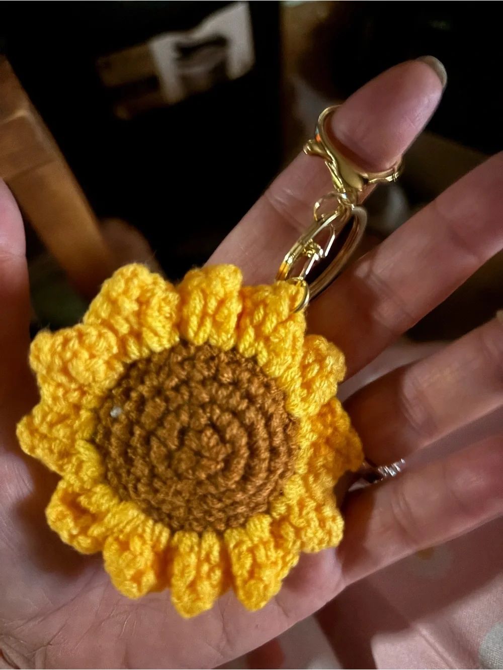 Handmade Sunflower Crochet bag sharm- Yellow beautiful