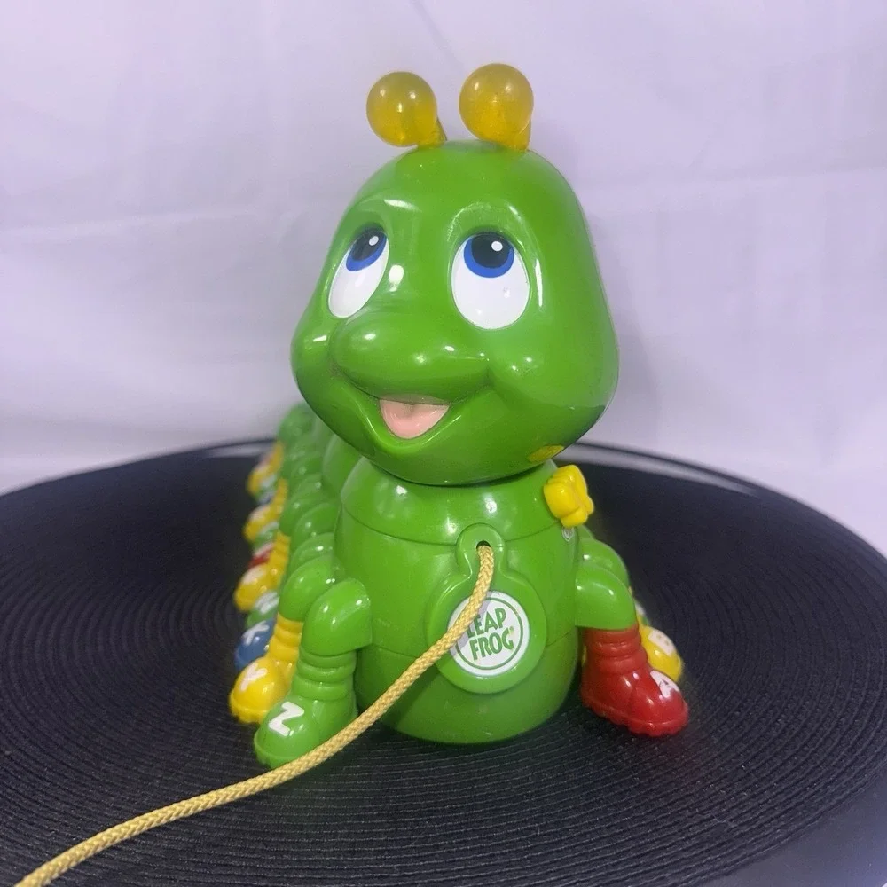 LeapFrog Alphabet Pal Pull Toy Talking Caterpillar Letters Sound 2001 Works