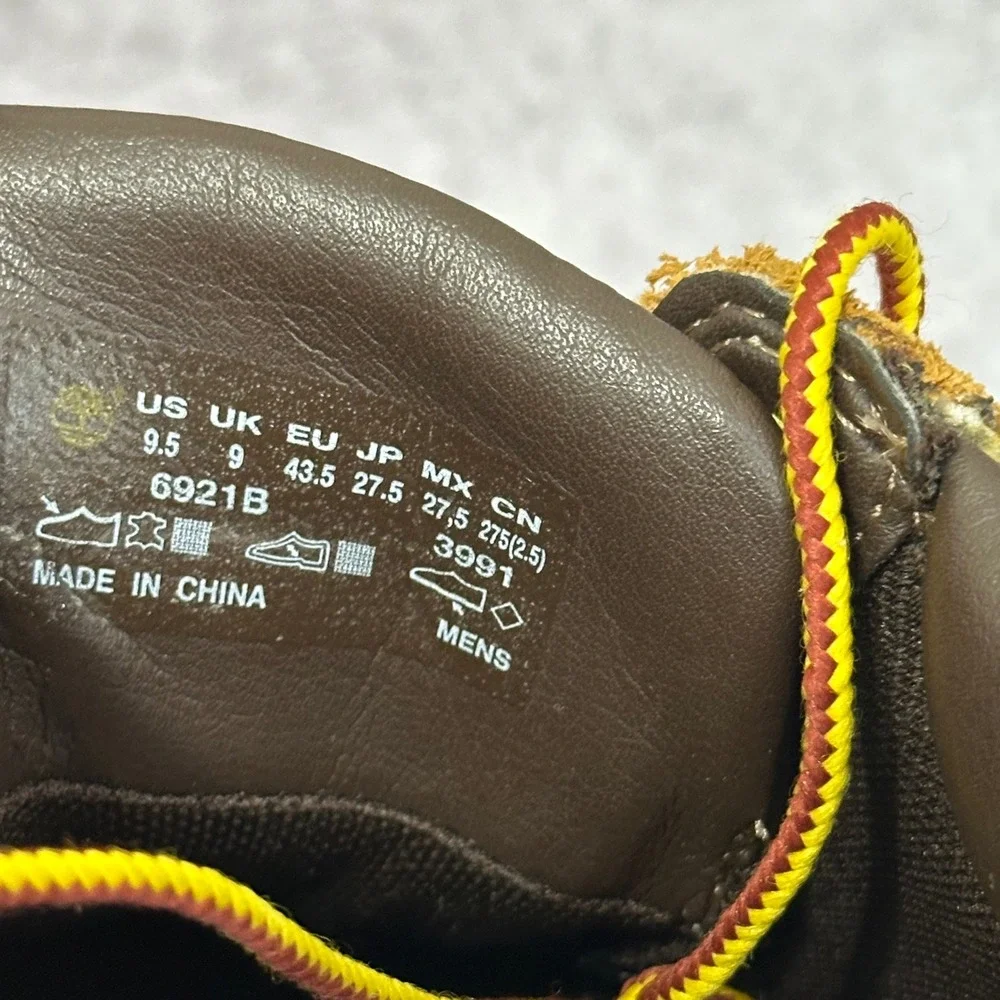 Timberland Maple Grove Chukka Mens 9.5 Wheat Leather Canvas Sneaker Boots