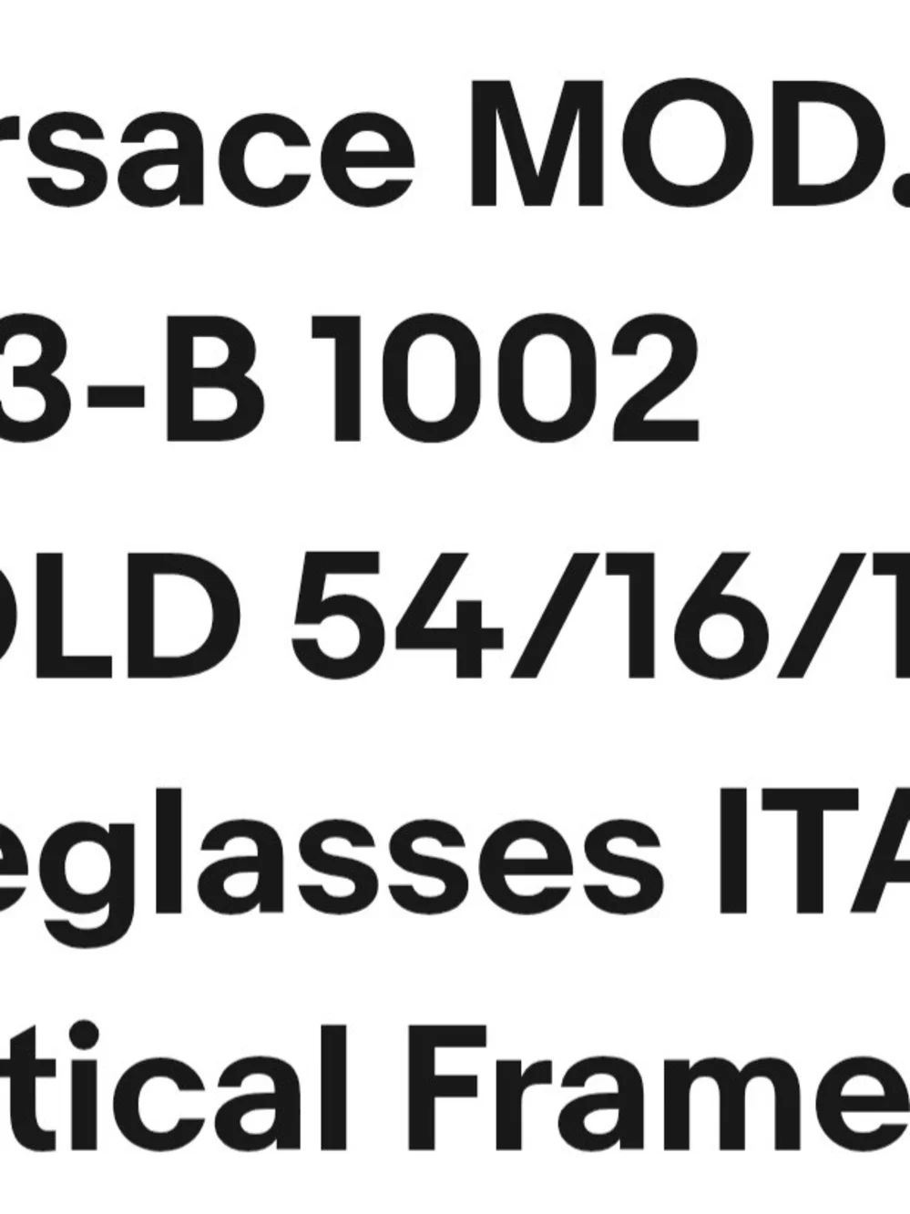 Versace rectangular frames