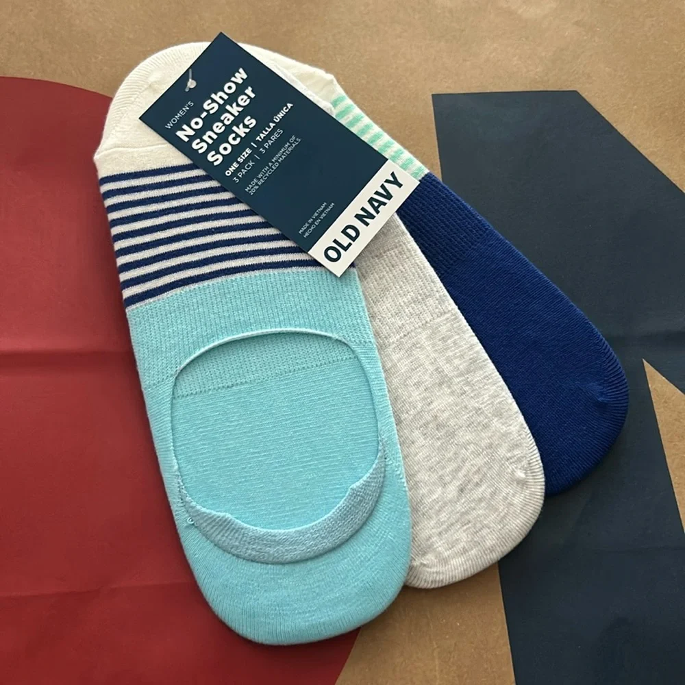 Old Navy No-Show Sneaker Socks 3pck OS