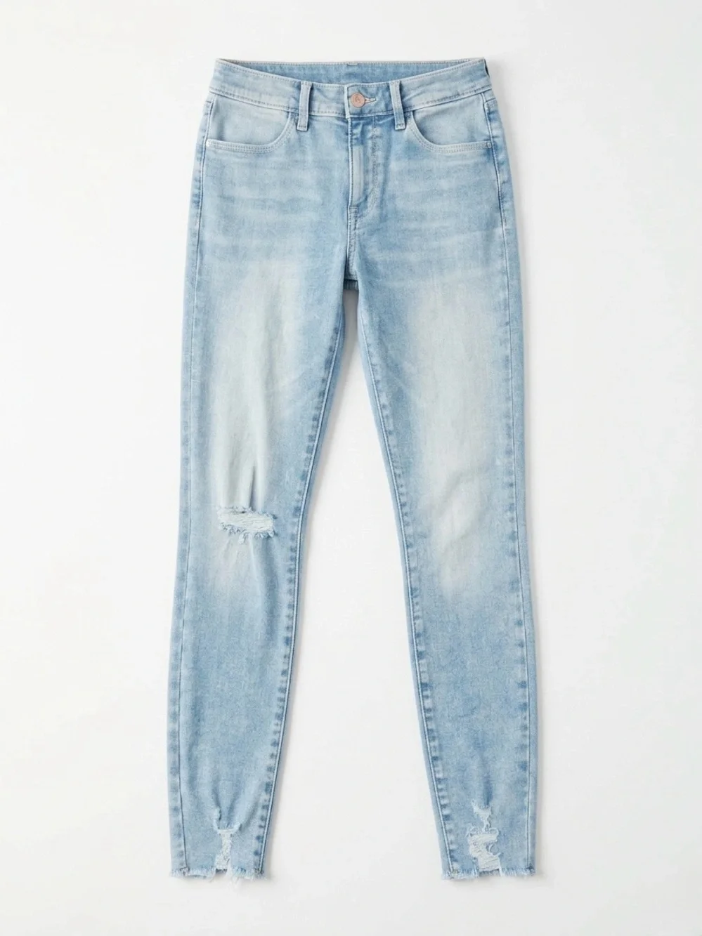 Old Navy Ballerina Jeggings Girls Size 16 Distressed Light Wash