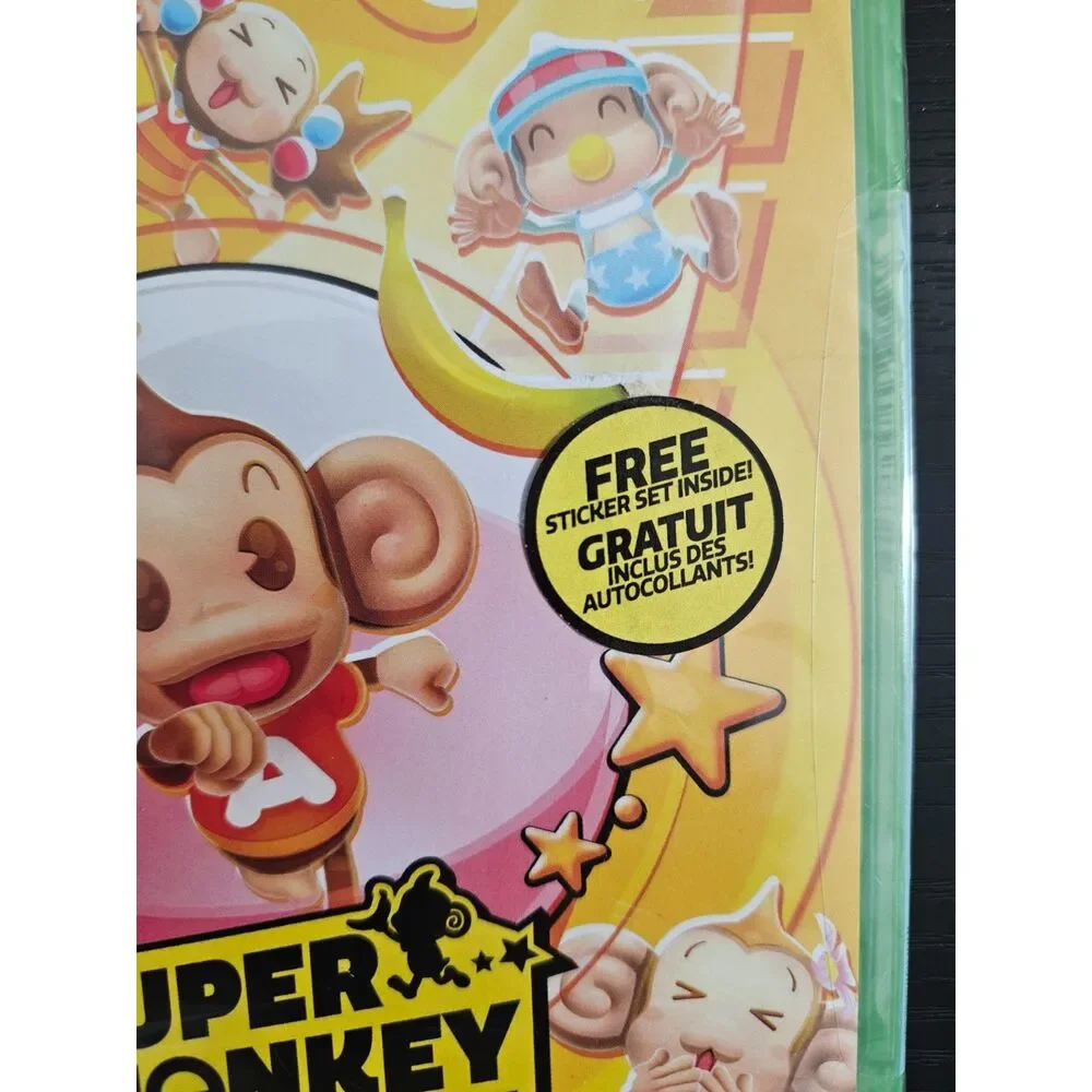 Super Monkey Ball Banana Blitz HD-XBOX One Sticker Set Included BRAND NEW SEALED
