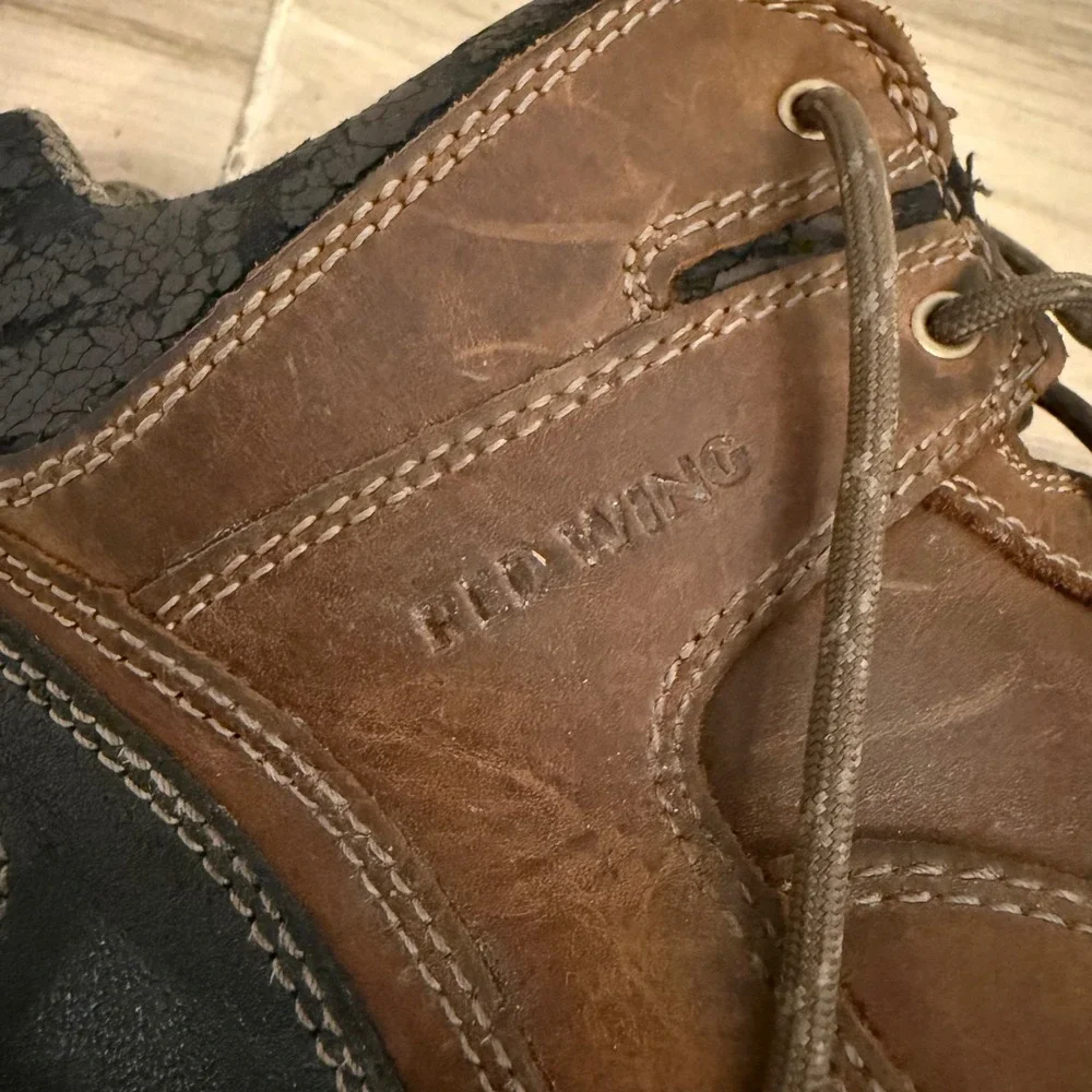 Red Wing Shoes while outdoor provide