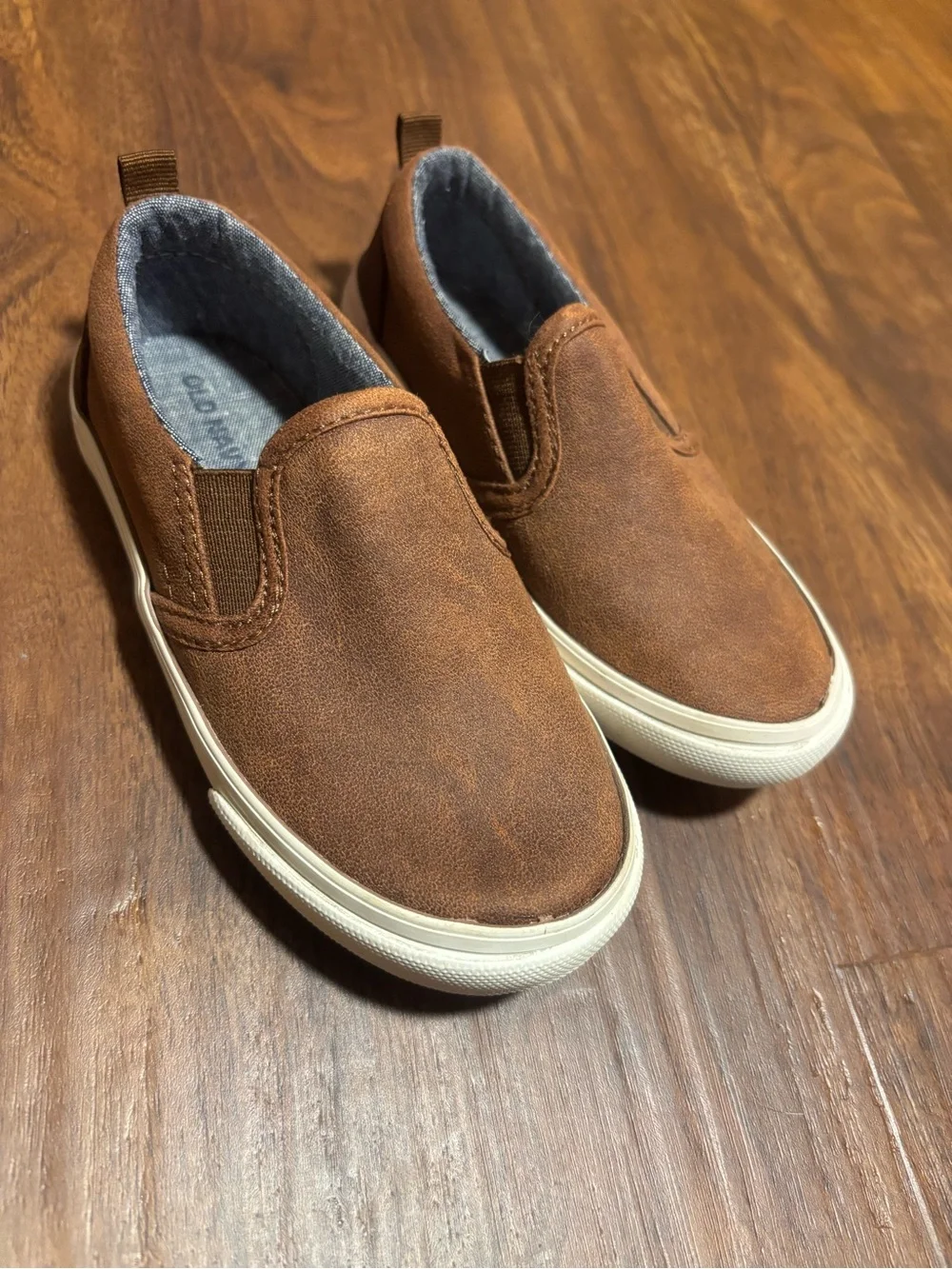 Old Navy Toddler Boys Slip On Sneakers Shoes - Brown 8