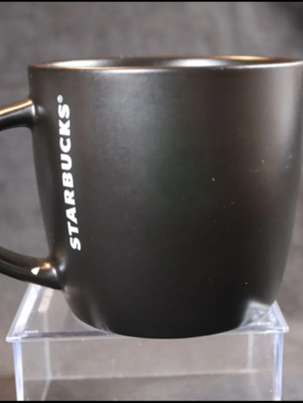 2017 Starbucks Coffee Barista Mug/Cup Deep Black W/ Mermaid Logo 14oz