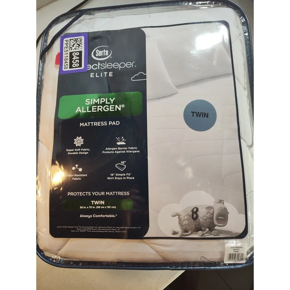 Serta Perfect Sleeper Total Protection Twin  Mattress Pad 39