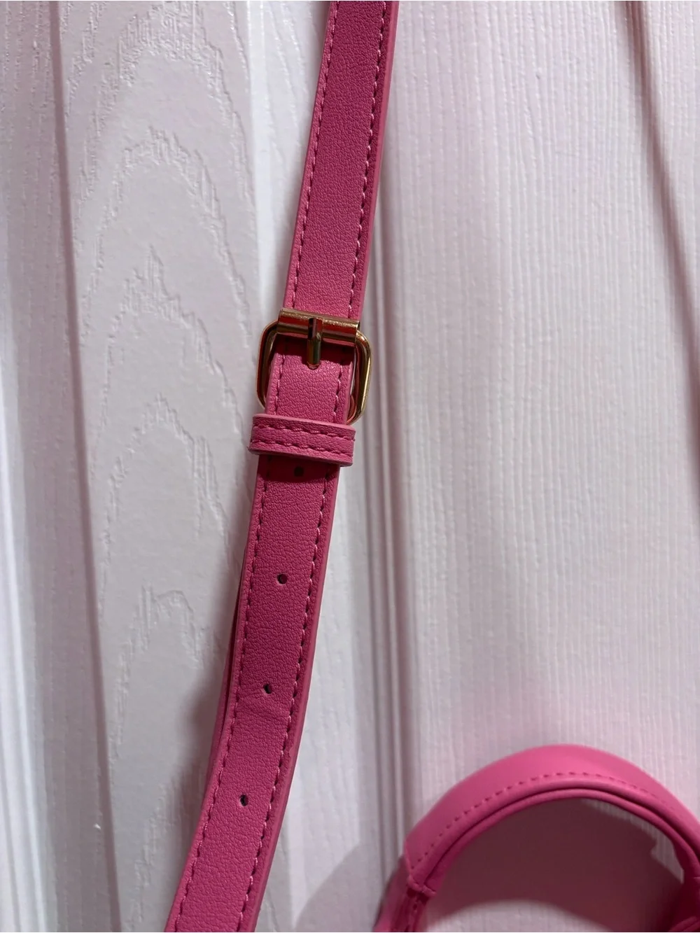 BNWT JUICY COUTURE Pink White Billboard Satchel Tote with Crossbody Strap