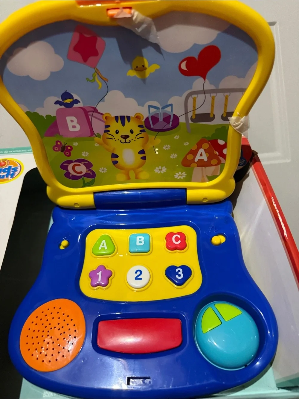 Kids stuff bright yellow