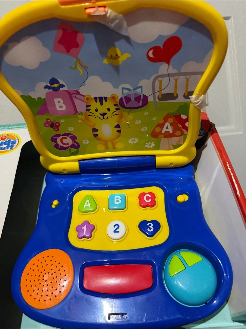 Kids stuff bright yellow
