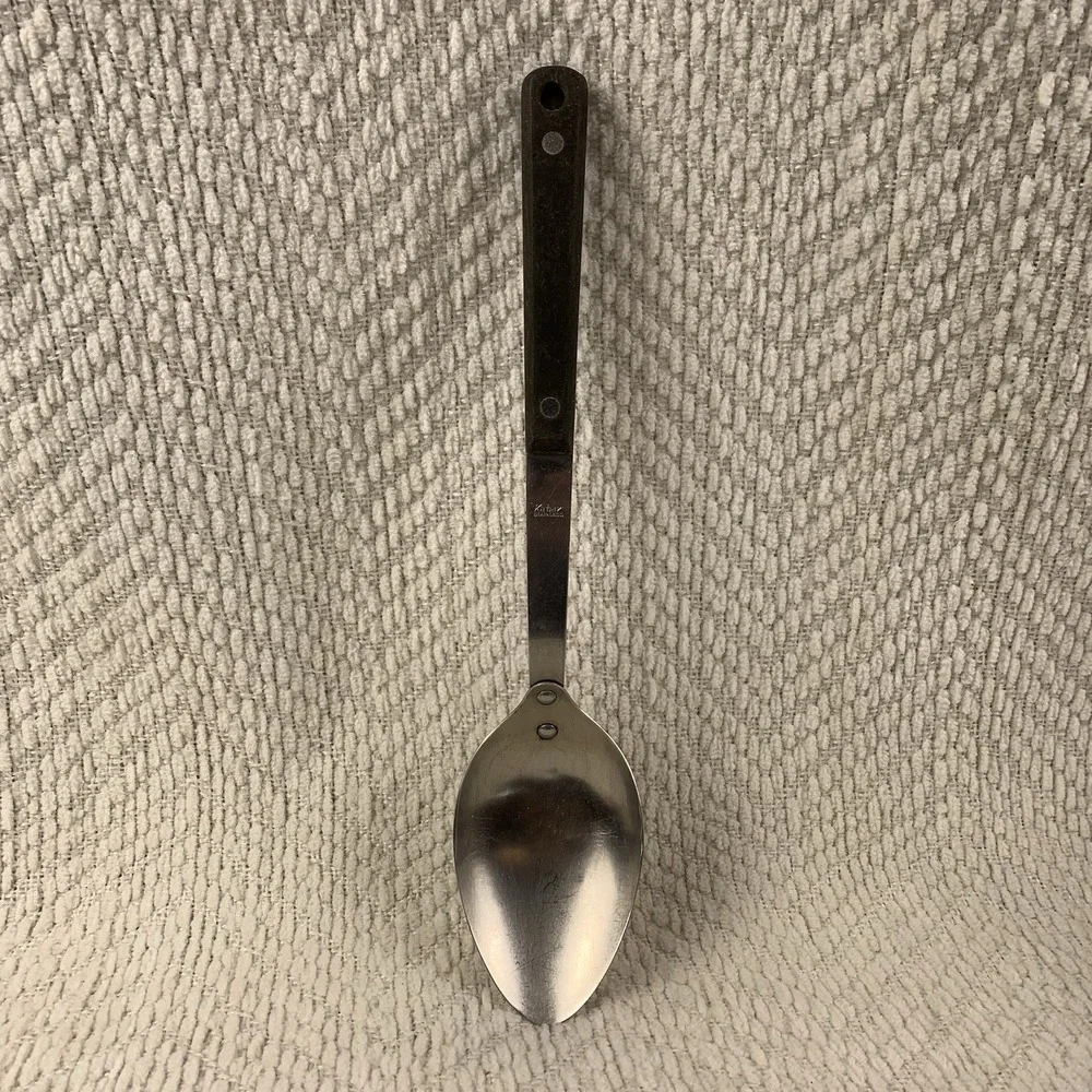 Vintage Kabar Stainless Serving Spoon‎ Metal Kitchen Cooking Utensil Farmhouse