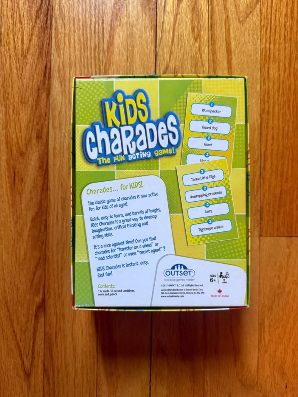 Outset kids charades