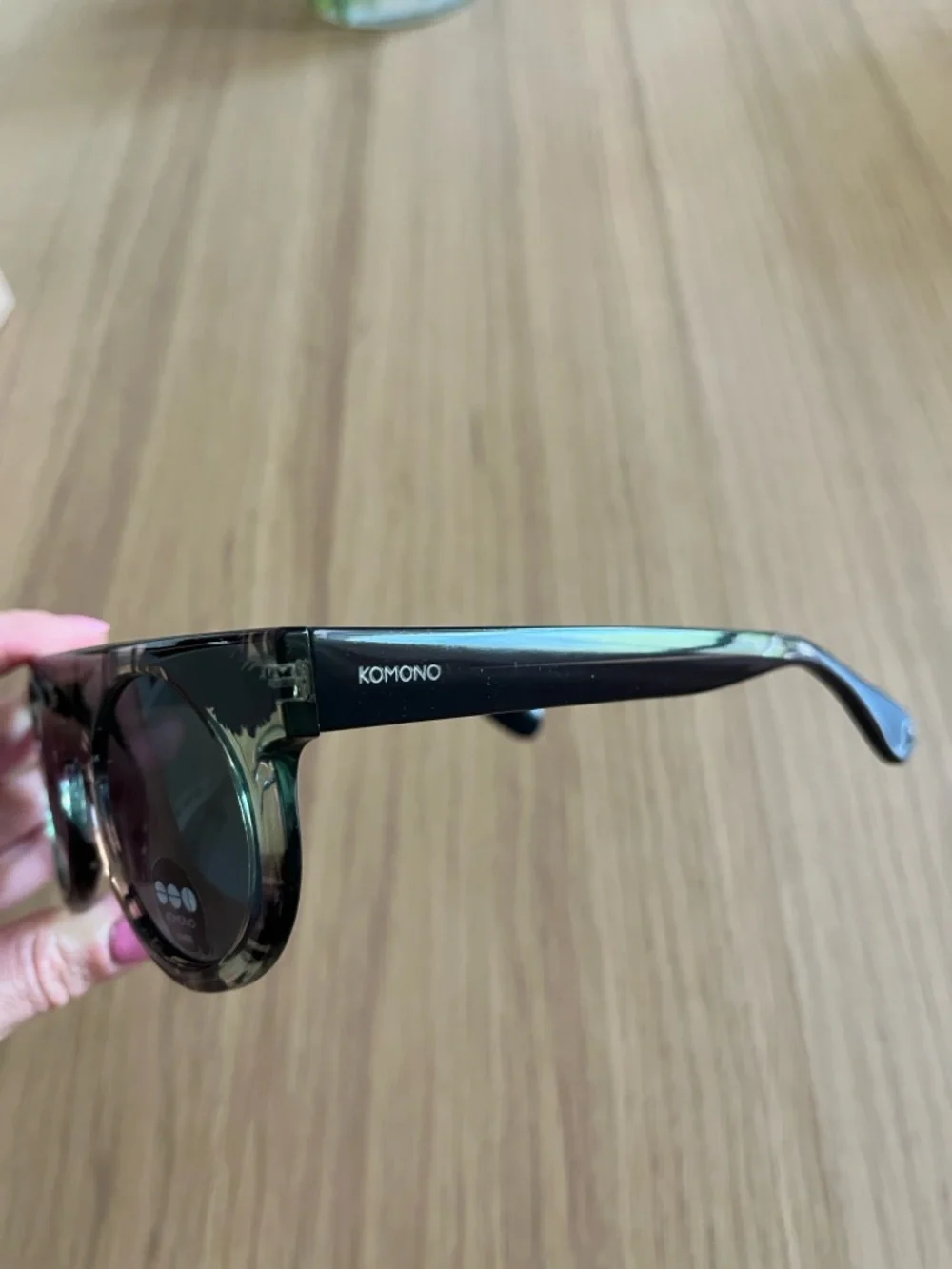 Komono, hyppolite palm tree sunglasses,black, light green