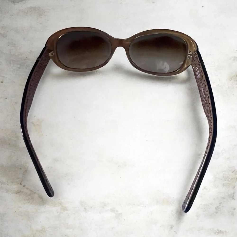 COACH ANNA (S439) Tortoise Butterfly Wrap Sunglasses Frames Brown Gradient-READ