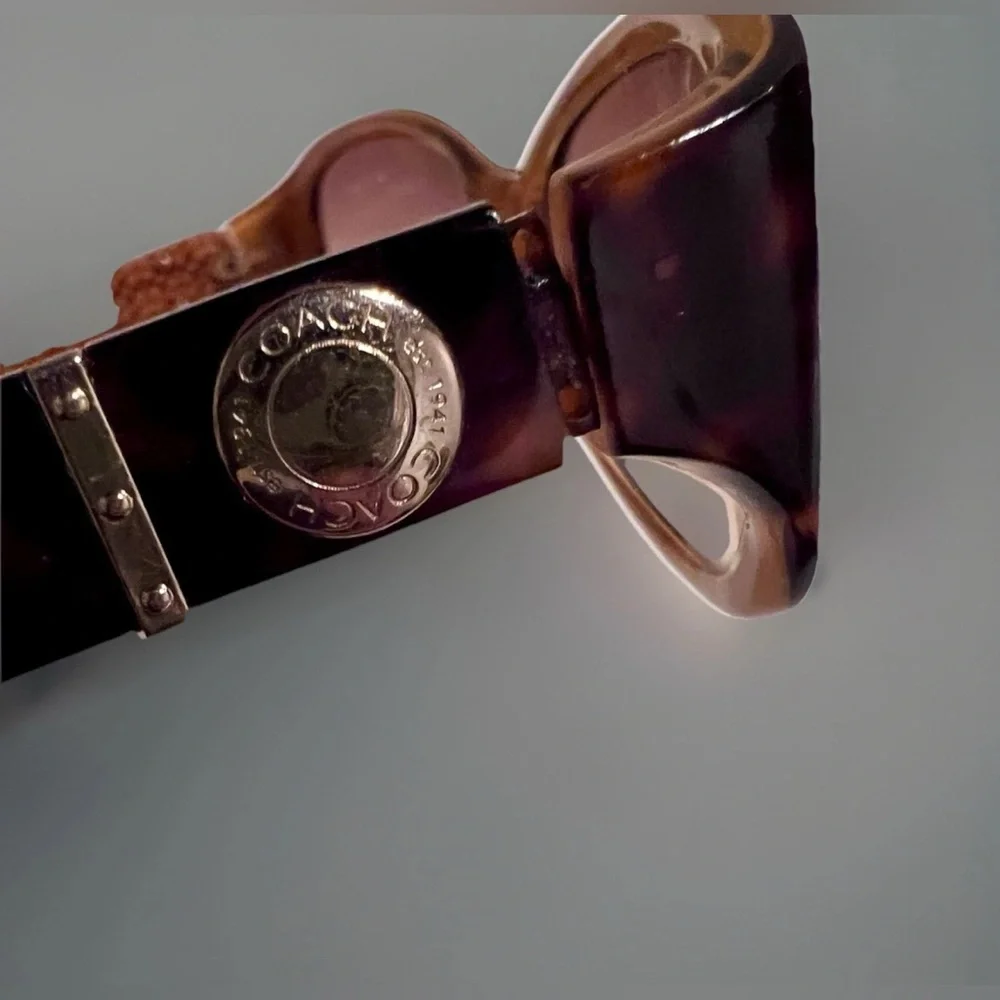 COACH ANNA (S439) Tortoise Butterfly Wrap Sunglasses Frames Brown Gradient-READ