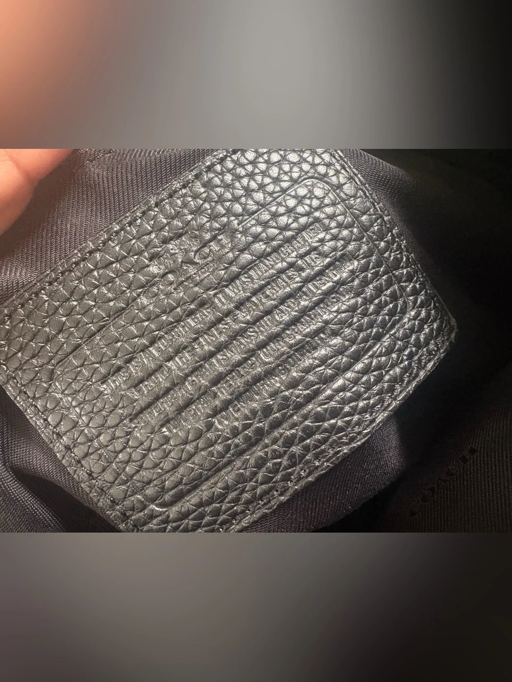 Coach pebbled leather