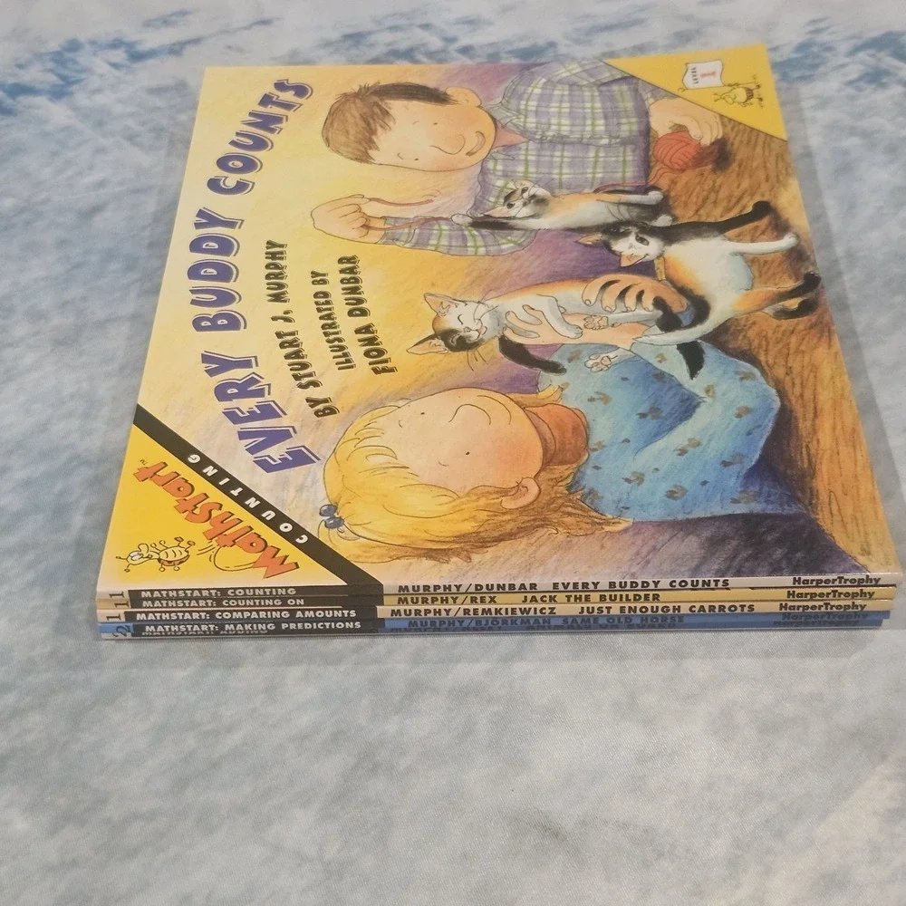 MathStart‎ Level 1 & 2 Book Lot Stuart J Murphy Homeschool Early Math 5 Books