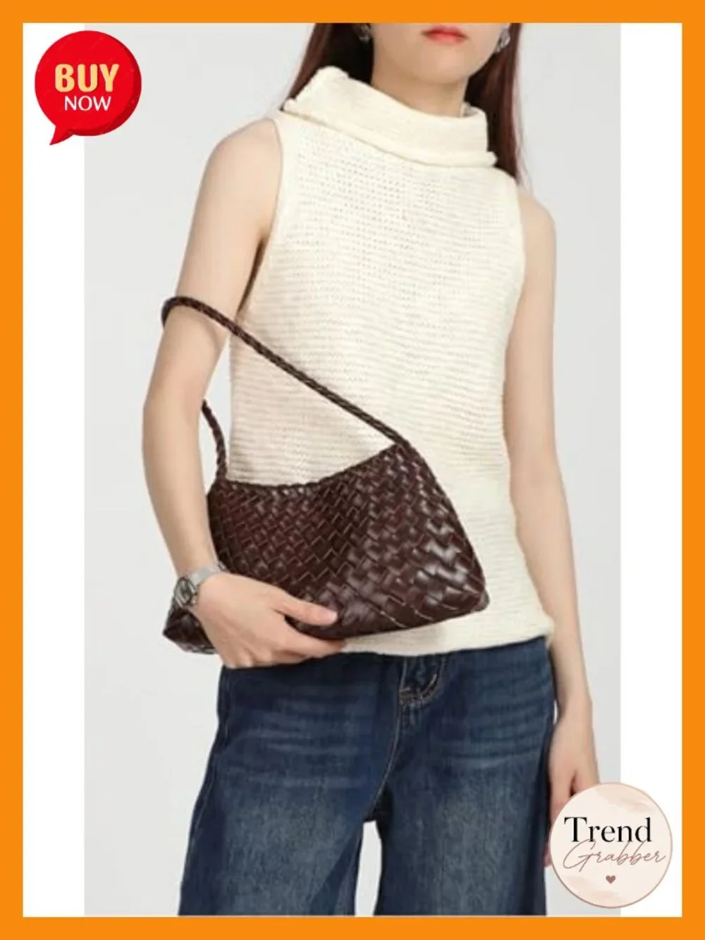 2 Pcs Slouchy Woven Hobo Bags PU Leather Crossbody Shoulder Bag Summer Beach
