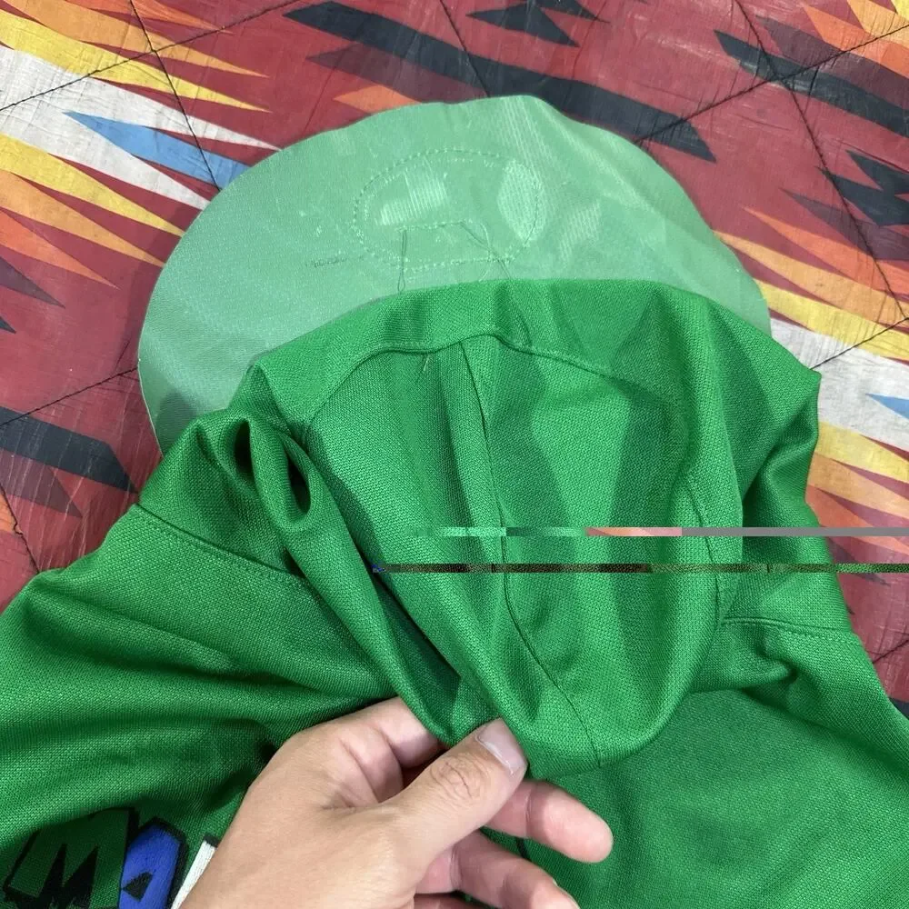 Vintage Luigi Kids Mask Cape Facehood & Eyes Super Mario World Mario Yoshi