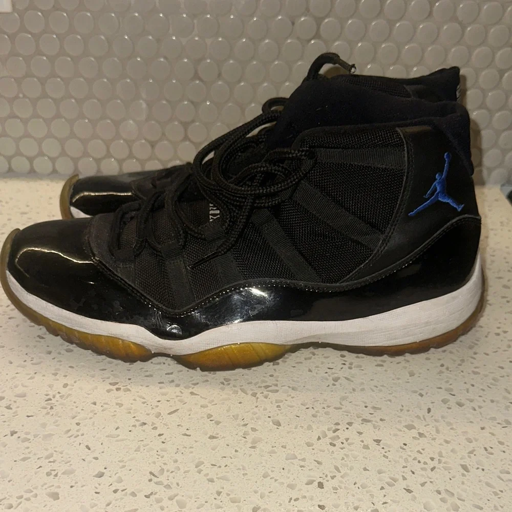 Nike Jordan 11 Space Jam 2009 Black and Blue Men's Sneakers size 12