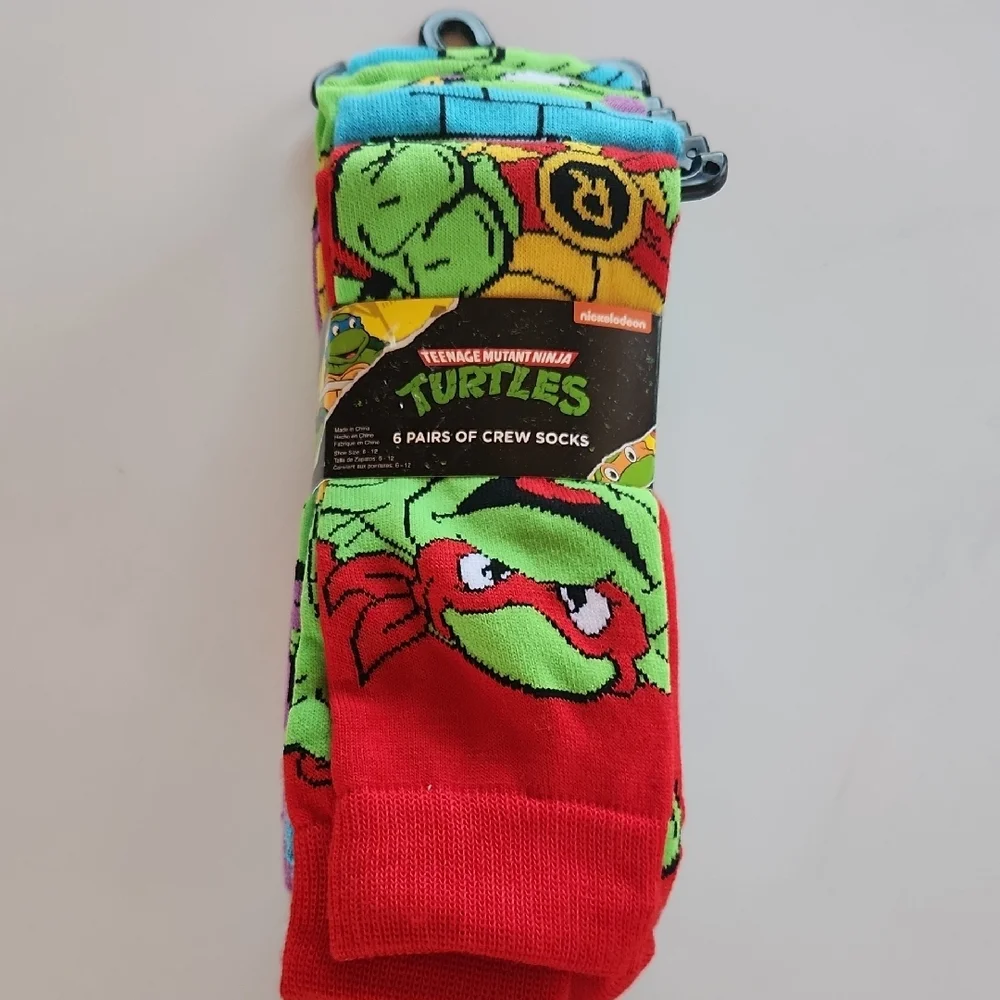 Teenage Mutant Ninja Turtles Sock Set NWT