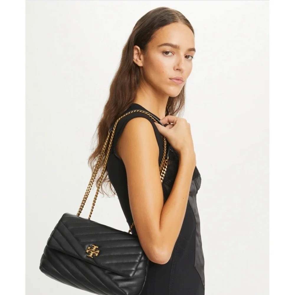 Tory Burch Kira‎ Chevron Small Convertible Shoulder Chain Bag Crossbody
