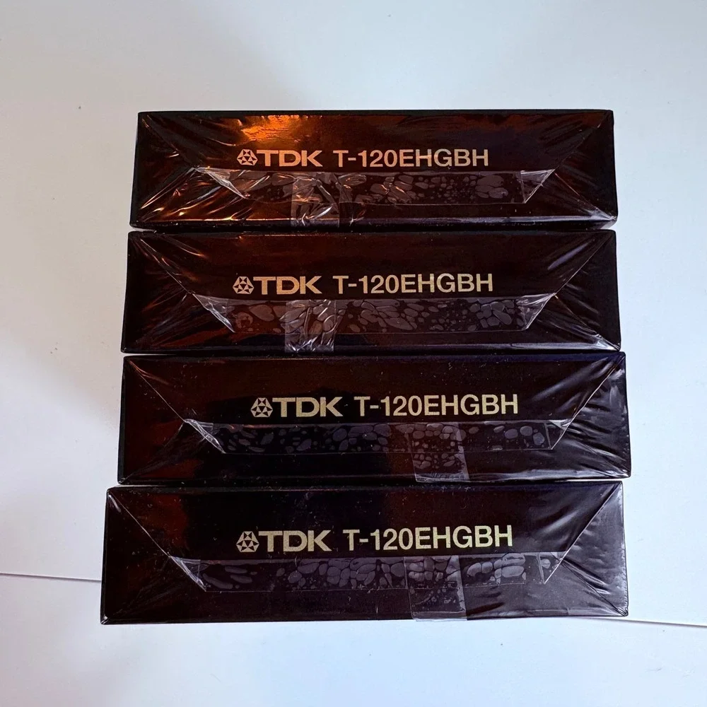 4 Pack TDK EHG T-120 VHS Tapes Sealed Blank 6 Hour Extra High‎ Grade