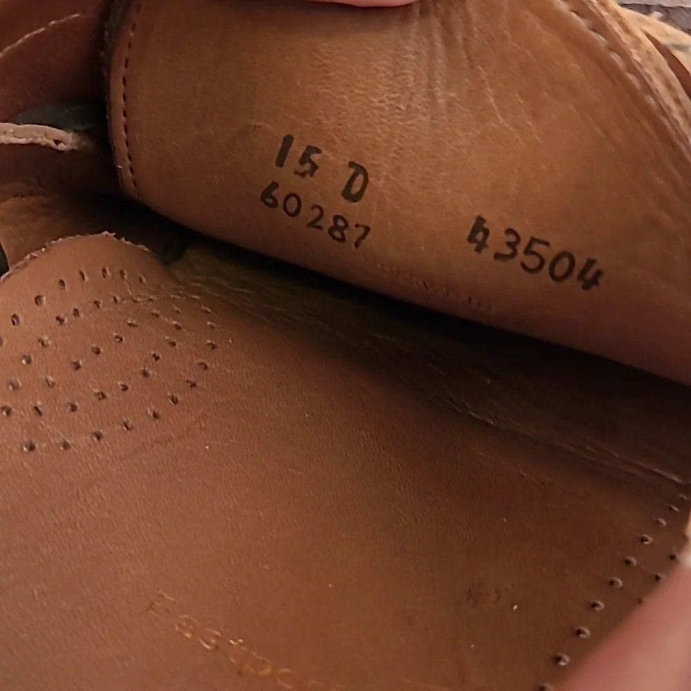 ALLEN EDMONDS Eastport Dark Brown Leather Sz 15 D‎ Mens Casual Boat Shoes