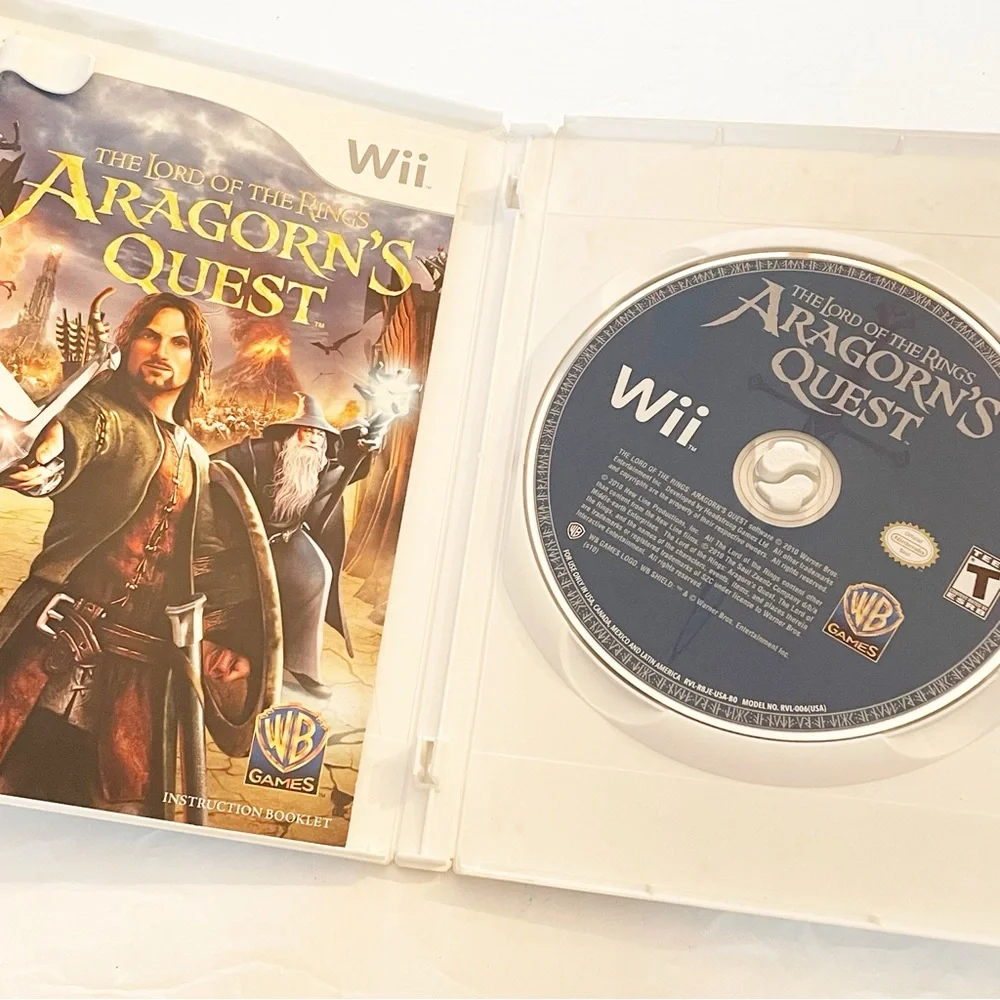 Nintendo Wii Lord of the Rings: Aragorn’s Quest DVD Video‎ Game