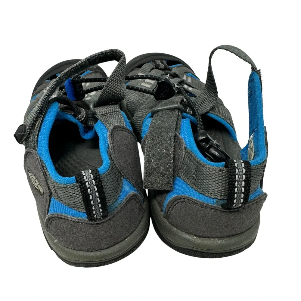 Keen Newport H2 Kids Size 2 Grey‎ Blue Waterproof Hiking Sport Sandals 1022839